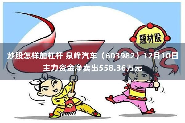 炒股怎样加杠杆 泉峰汽车（603982）12月10日主力资金净卖出558.36万元