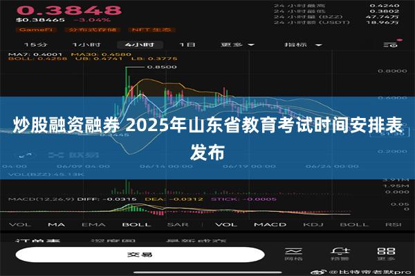 炒股融资融券 2025年山东省教育考试时间安排表发布